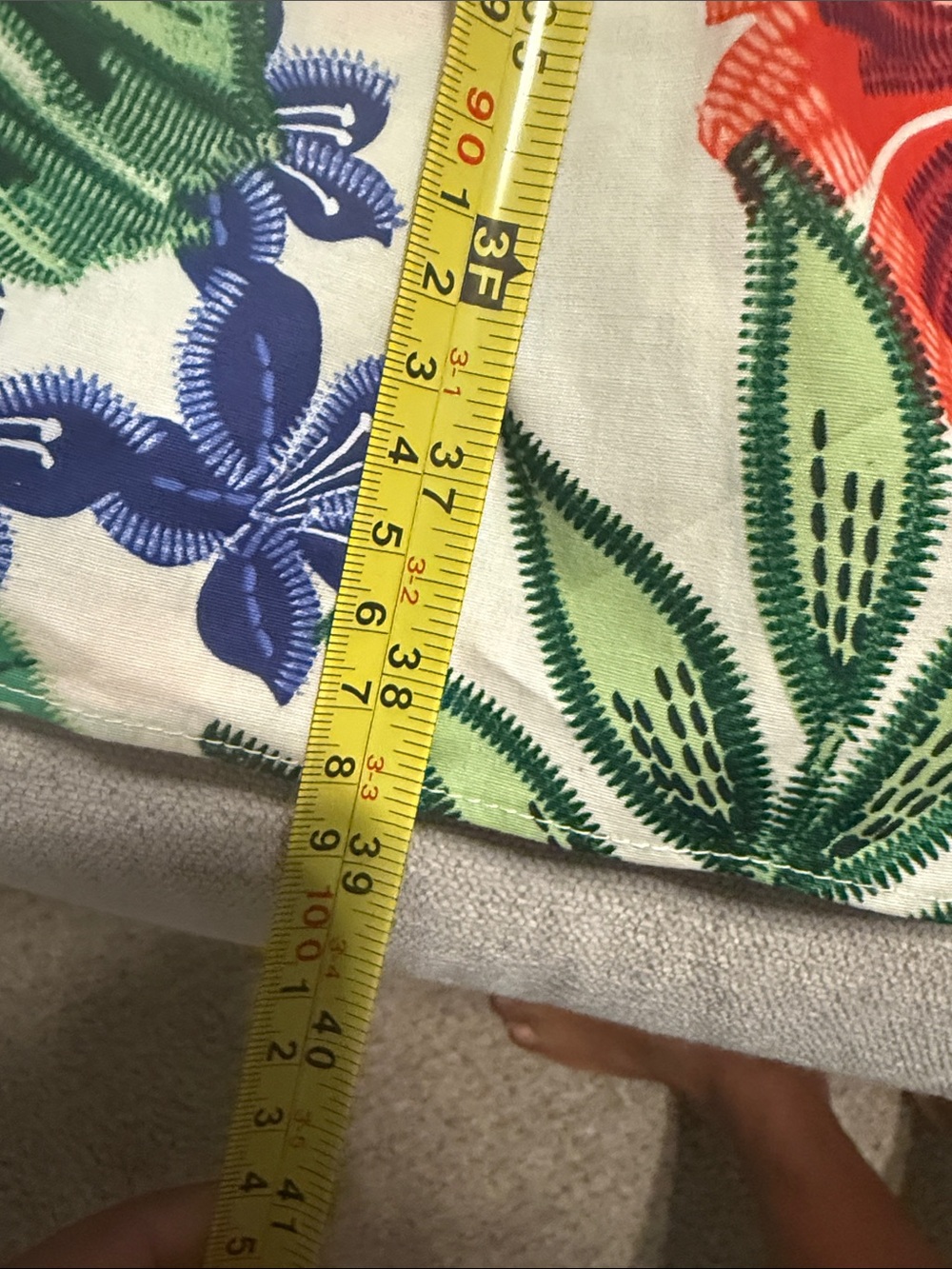 London Times Cream Floral Maxi Dress with Pink, Orange & Green - Picture 11 of 11